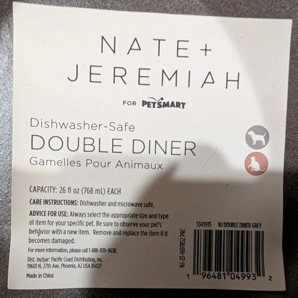 Nate & Jeremiah Pet Food Dish - Picture 2 of 6